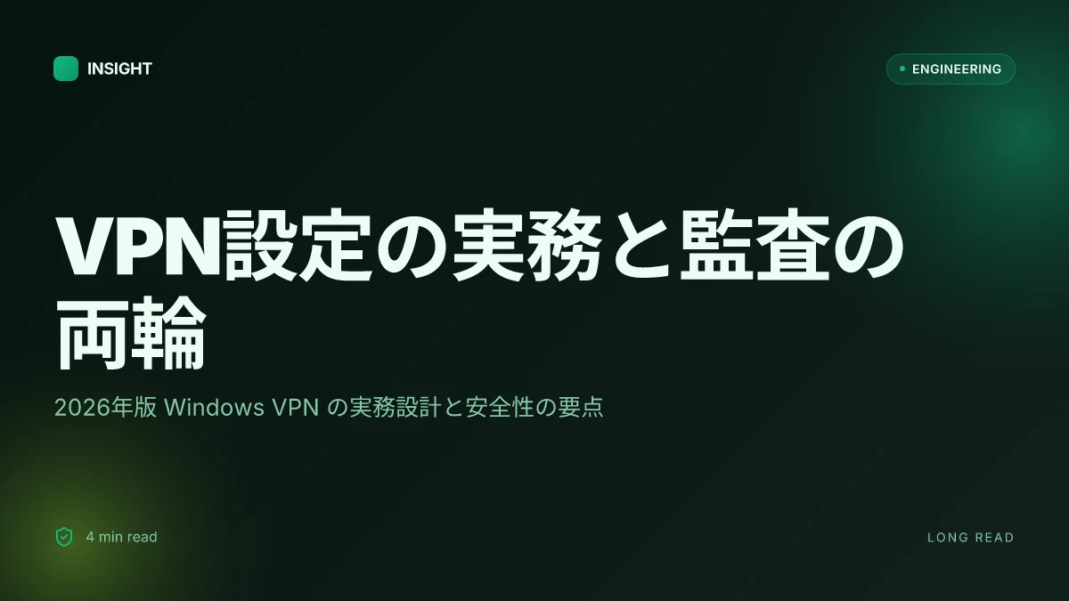 Vpn 接続を追加または変更する Windows の完全ガイド: 設定方法・セキュリティ対策・トラブルシューティング・実践ヒント 2026